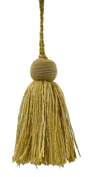 Decorative 4 inch Tassel / Apricot, Maize, Light Gold / Veranda Collection / Style# VTS / Color: Butter Cream - VNT26, Sold Individually