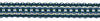 18 Yard Package / Lavish 1 inch Wide Light Blue, French Blue, White Gimp Braid Trim / Style# 0100VG / Color: Nautical - VNT24 (54 Ft / 16.5M)