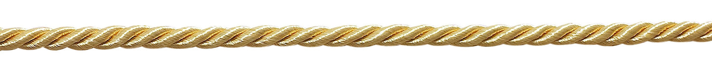 54 Yard Package of Small 3/16 inch Light Gold, Basic Trim Decorative Rope, Style# 0316NL Color: Light GOLD - B7 (164 Feet / 50 Meters) - DecoPro