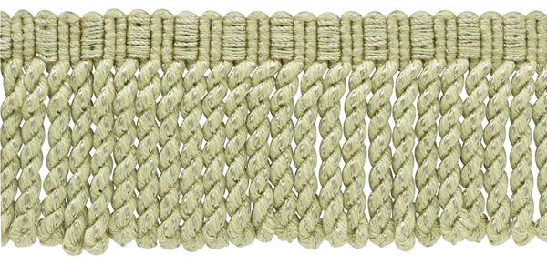 3 Inch Long / Sandstone Light Beige Knitted Bullion Fringe Trim / Style# BFSCR3 / Color: A10 / Sold by the Yard