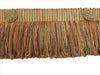 5 Yard Value Pack of Light Bronze, Olive Green, Terracotta Baroque Coll 3 Inch Loop Fringe W/Rosette Style# 3LFBR Color: CHAPARRAL - 5615 (15 Ft / 4.5 Meters)