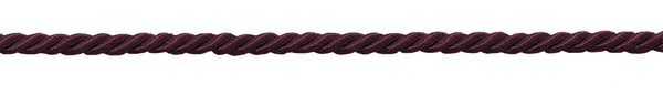 Small 3/16 inch Burgundy Basic Trim Decorative Rope / Sold by The Yard / Style# 0316NL (8641) / Color: Red Wine - E10