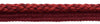 Package of 18 Yards / Elaborate 3/8 inch Maroon, Black Cherry, Chinese Red Veranda Collection Trim Cord With Sewing Lip / Style# 0038V / Color: Merlot - VNT12 (54 Ft / 16.5 M)