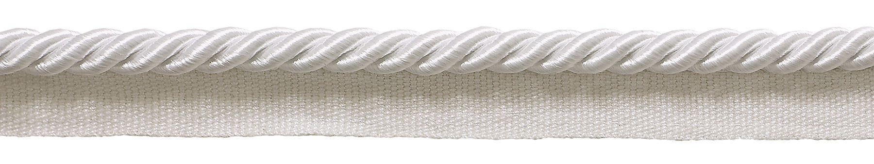 10 Yard Value Pack of Medium 5/16 inch Basic Trim Lip Cord Style# 0516S Color: WHITE - A1 (30 Ft / 9.1 Meters) - DecoPro