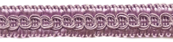 1/2 inch Basic Trim Decorative Gimp Braid, Style# 0050SG Color: LILAC - D7, Sold By the Yard