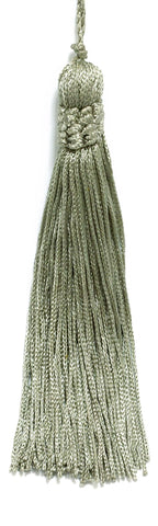 Set of 10 SEACREST Crown Head Chainette Tassel, 5.5 Inch Long with 1 Inch Loop, Basic Trim Collection Style# CT055 Color: SEACREST GREEN- G15