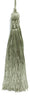 Set of 10 SEACREST Crown Head Chainette Tassel, 5.5 Inch Long with 1 Inch Loop, Basic Trim Collection Style# CT055 Color: SEACREST GREEN- G15