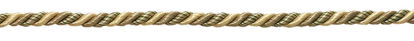 12 Yard Value Pack of Small Beige, Olive Green, Champagne Baroque Collection 3/16 inch Decorative Cord Without Lip Style# 316BNLPK Color: WINTER MEADOW - 6939 (36 Ft / 11M)