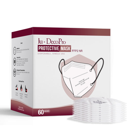 Pack of 60 Disposable KN95 Face Masks, Mouth & Nose Safety Protection, 5-Layer Filter Barrier / Manufactured for and Sold Exclusively by DecoPro / Specified by FDA on EUA List / KN95c - DecoPro