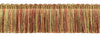 5 Yard Value Pack of Oak Brown, Dark Rust, Artichoke Green, Camel Beige Duke Collection Brush Fringe 1 3/4 inch Long Style# 0175DKB Color: Ignite - N37 (15 Ft / 4.6 Meters)