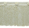 6 Inch Long White, Shell Bullion Fringe Trim / Style# BFHR6 / Color: Powder White - 51185 (Sold by The Yard)