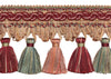 RED, LIGHT ROSE 4 inch Baroque Tassel Fringe Style# TFB1 Color: ROSE BOUQUET - 7953 (Sold by The Yard)