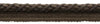 Elaborate 3/8 inch Mocha, Chocolate, Brown Veranda Collection Trim Cord With Sewing Lip / Style# 0038V / Color: Chocolate - VNT27 / Sold by The Yard