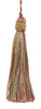 Set of 10 Decorative Gold, Wine , Mint Green 4 inch Tassel, Imperial II Collection Style# ITS Color: HOLIDAY SPLENDOR - 3752