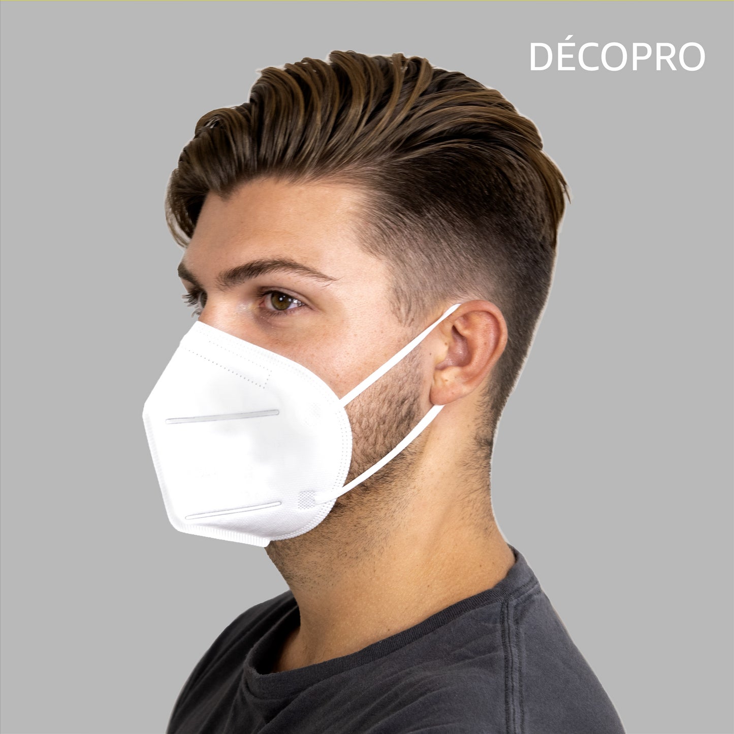 Disposable Face Mask with Breathing Valve, Mouth and Nose Safety Protection - DecoPro
