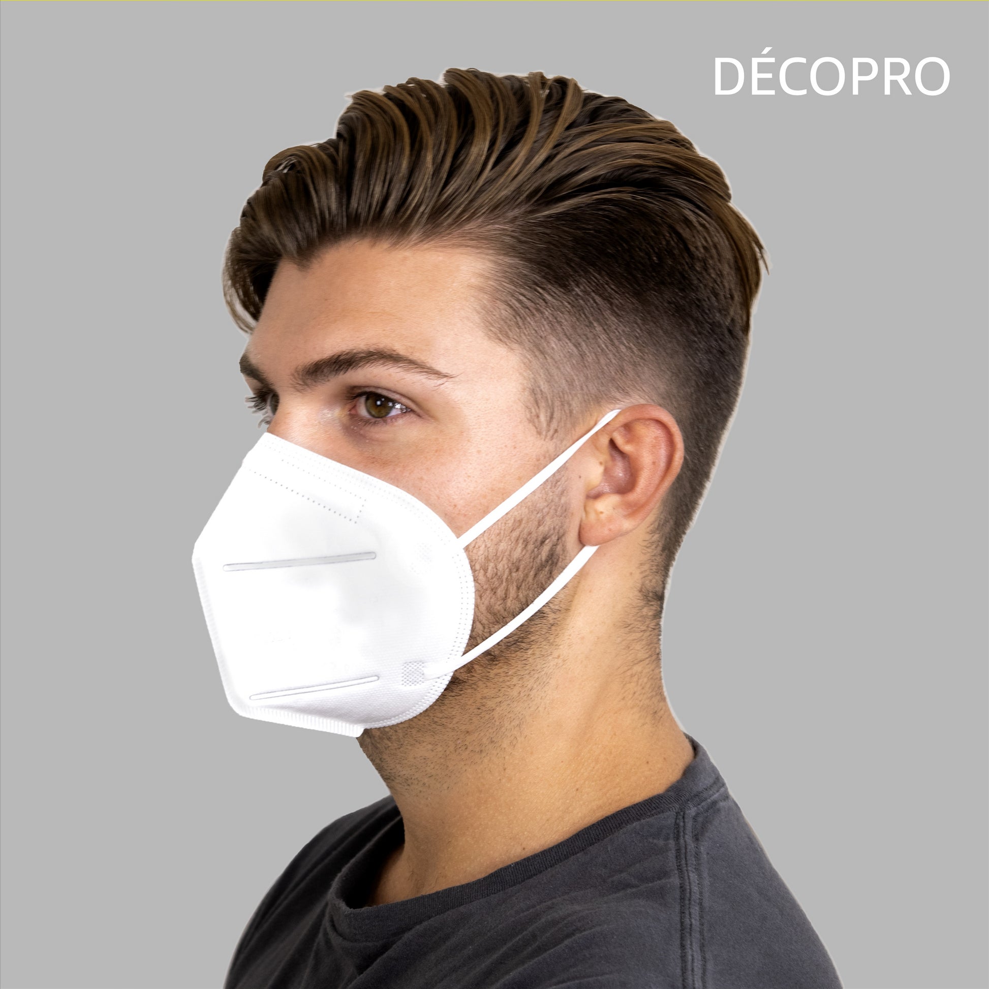 Disposable Face Mask with Breathing Valve, Mouth and Nose Safety Protection - DecoPro