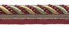 Large Gold, Wine , Green 7/16 inch Imperial II Lip Cord Style# 0716I2 Color: HOLIDAY SPLENDOR - 3752 (Sold by The Yard)