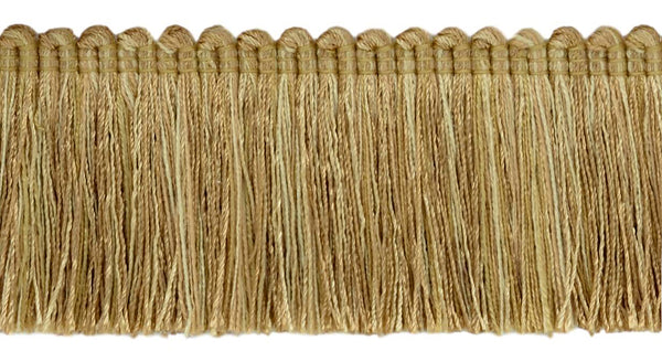 Veranda Collection 2 inch Brush Fringe Trim / Coin Gold, Gold, Antique Gold / Style#: 0200VB / Color: Savanna Gold - VNT5 / Sold by the Yard