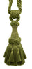 Set of 2 / Decorative Tassel Tieback / 6 inch Tassel, 30 inch Spread (embrace) / Style# TBEMP6 Color: Doric Khaki Green - L50