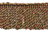 3 Inch Long Claret, Camel Brown, Branch Green, Black, Brown, Mocha Bullion Fringe Trim / Style BFDK3 (11829) / Color: Tuscany - N40 / Sold By the Yard