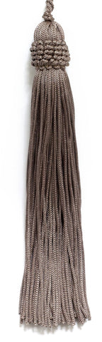 Set of 10 Taupe Crown Head Chainette Tassel, 5.5 Inch Long with 1 Inch Loop, Basic Trim Collection Style# CT055 Color: Taupe - B6