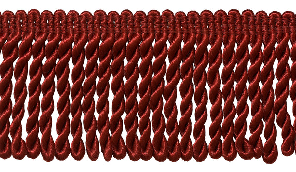 7 Yard Value Pack - 3 Inch Long CHERRY RED Bullion Fringe Trim, Style# BFS3 Color: E13 (21 Ft / 6.4M)