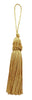 Set of 10 Gold Crown Head Chainette Tassel, 3 Inch Long with 2 Inch Loop, Basic Trim Collection Style# CT03 Color: Gold - C4