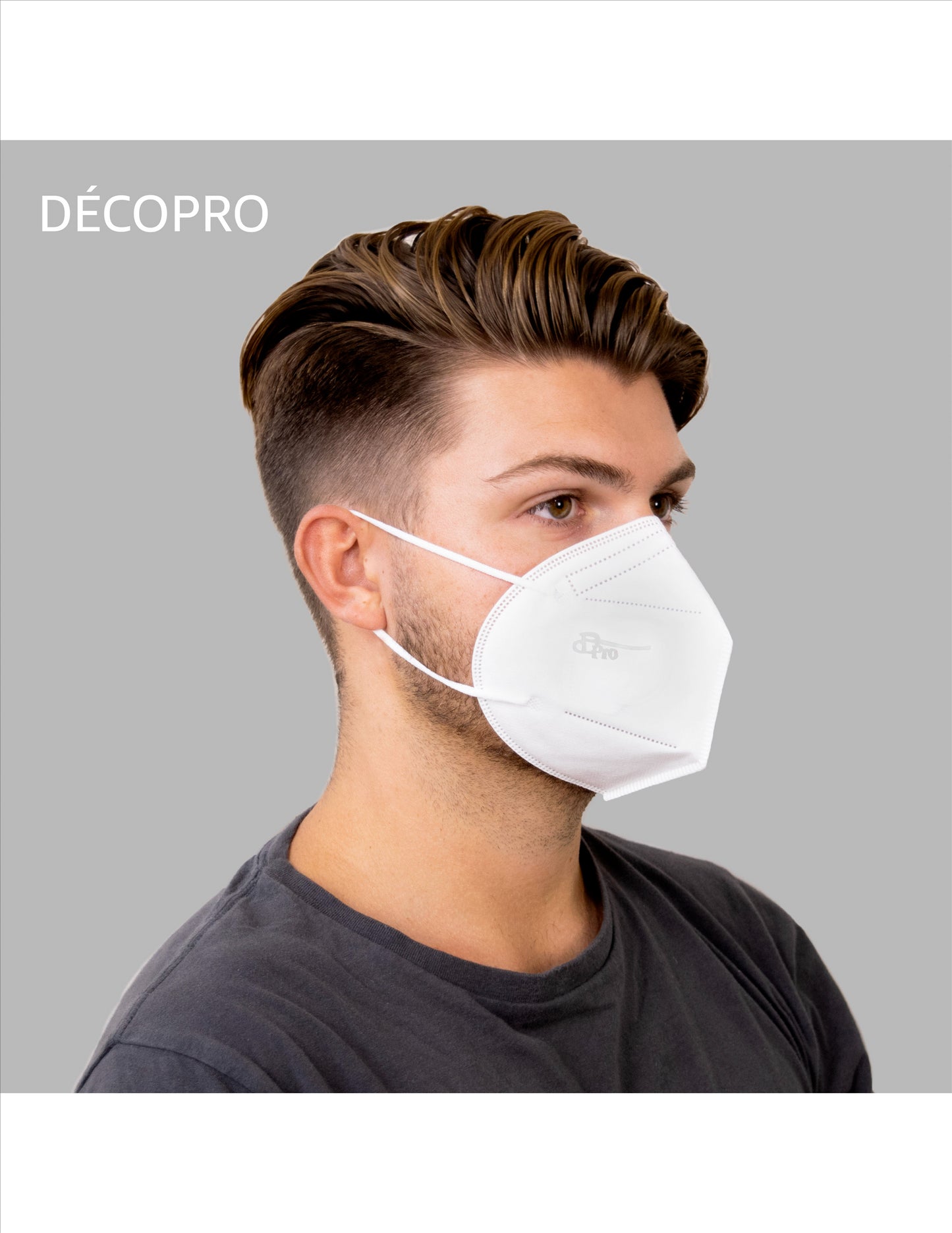 Disposable KN95 Face Masks, 10 pieces, Mouth and Nose Safety Protection - DecoPro