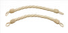 Pair of Large 1 inch Thick, Natural, Linen Color Rope Tiebacks, 18 inch Long, Indoor/outdoor use / Manufactured and sold Exclusively by DecoPro™